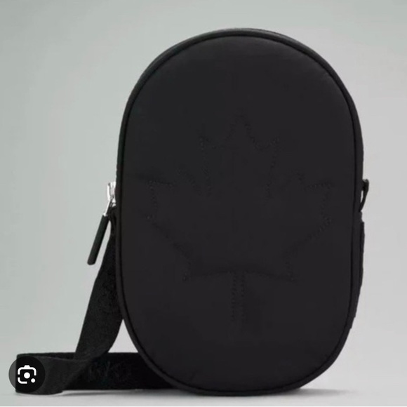 Lululemon Black Maple Leaf Crossbody Bag - Picture 1 of 1